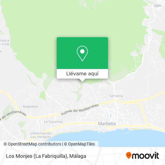 Mapa Los Monjes (La Fabriquilla)