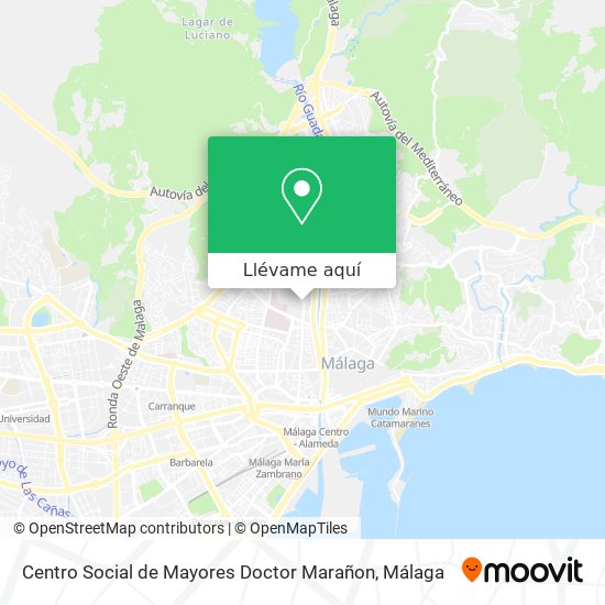 Mapa Centro Social de Mayores Doctor Marañon