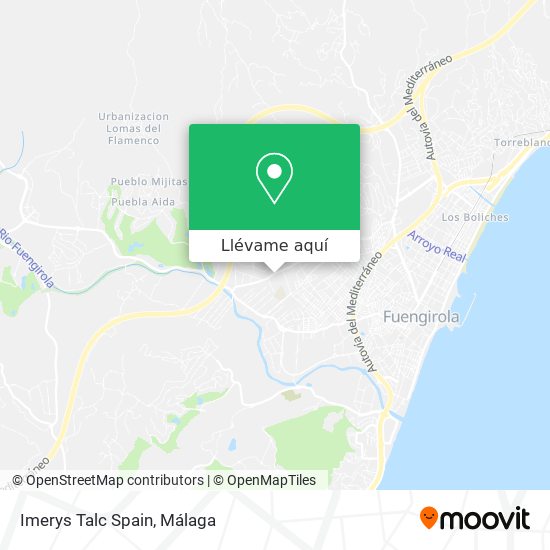 Mapa Imerys Talc Spain