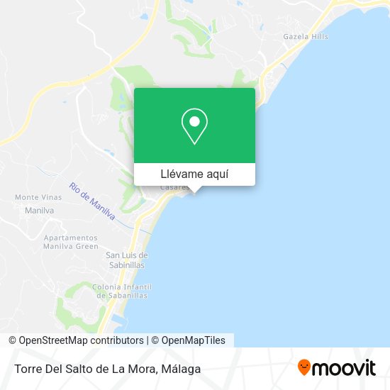 Mapa Torre Del Salto de La Mora