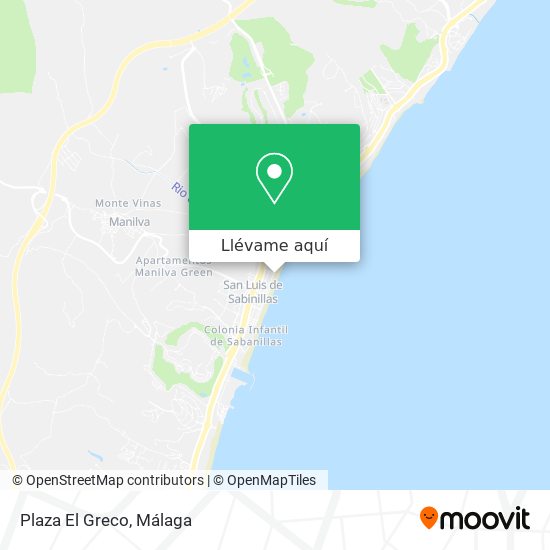 Mapa Plaza El Greco