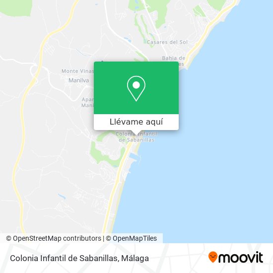 Mapa Colonia Infantil de Sabanillas