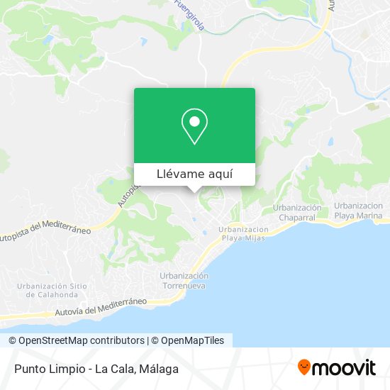 Mapa Punto Limpio - La Cala
