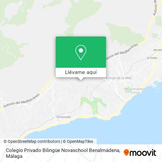 Mapa Colegio Privado Bilingüe Novaschool Benalmádena