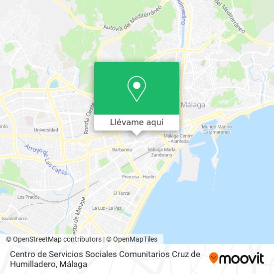 Mapa Centro de Servicios Sociales Comunitarios Cruz de Humilladero