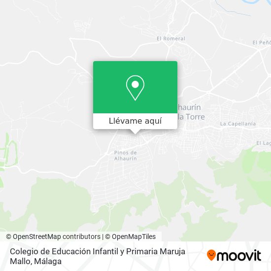 Mapa Colegio de Educación Infantil y Primaria Maruja Mallo