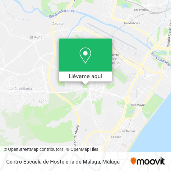 Mapa Centro Escuela de Hostelería de Málaga