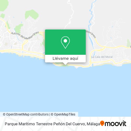 Mapa Parque Marítimo Terrestre Peñón Del Cuervo