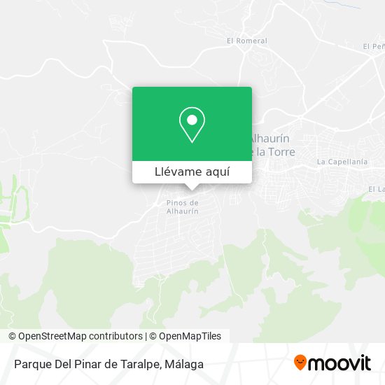 Mapa Parque Del Pinar de Taralpe