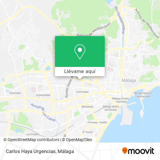 Mapa Carlos Haya Urgencias