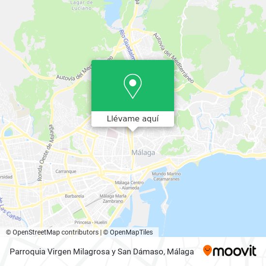 Mapa Parroquia Virgen Milagrosa y San Dámaso