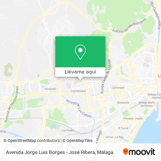 Mapa Avenida Jorge Luis Borges - José Ribera