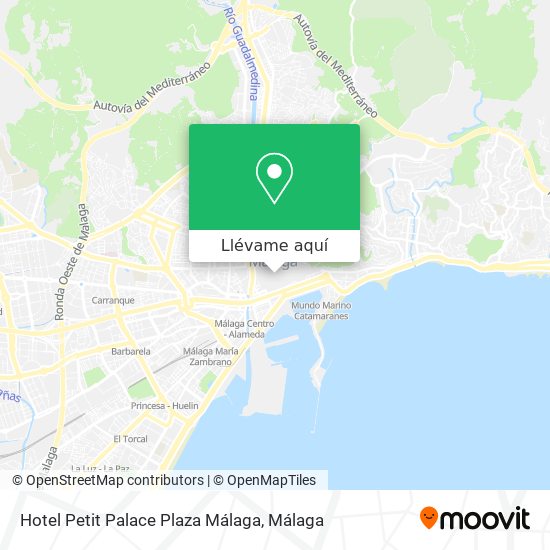 Mapa Hotel Petit Palace Plaza Málaga