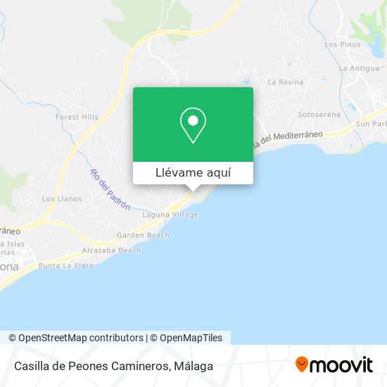 Mapa Casilla de Peones Camineros