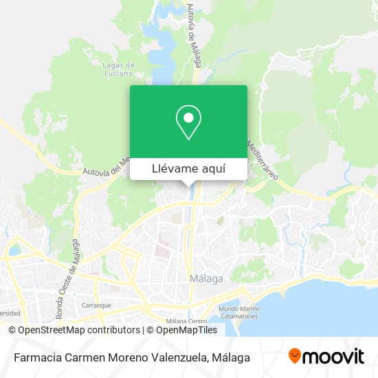 Mapa Farmacia Carmen Moreno Valenzuela