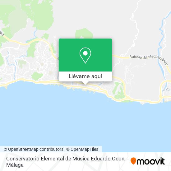 Mapa Conservatorio Elemental de Música Eduardo Ocón