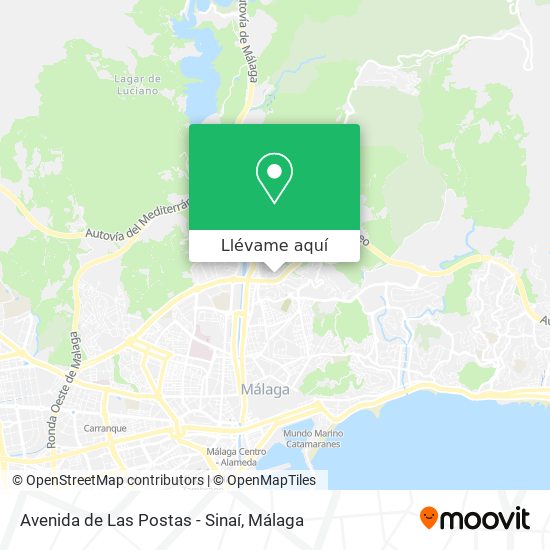 Mapa Avenida de Las Postas - Sinaí