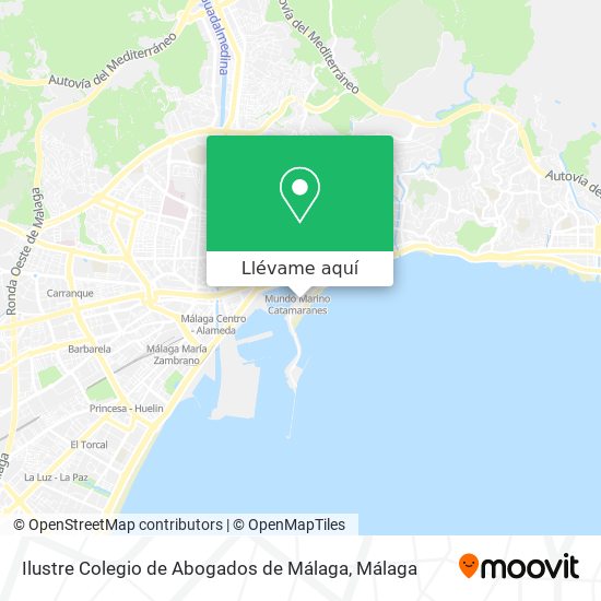 Mapa Ilustre Colegio de Abogados de Málaga