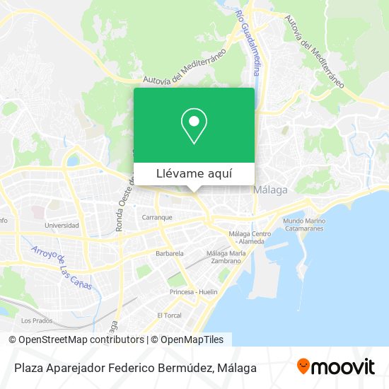 Mapa Plaza Aparejador Federico Bermúdez