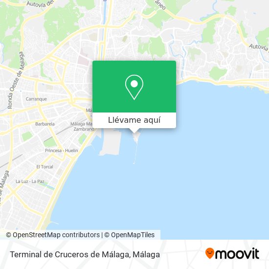 Mapa Terminal de Cruceros de Málaga