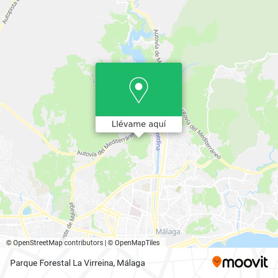 Mapa Parque Forestal La Virreina