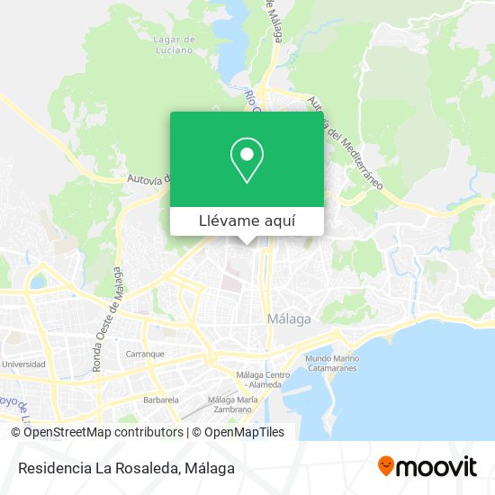 Mapa Residencia La Rosaleda