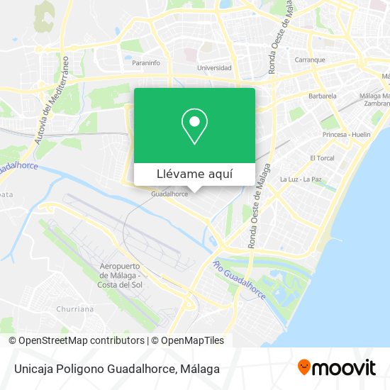 Mapa Unicaja Poligono Guadalhorce