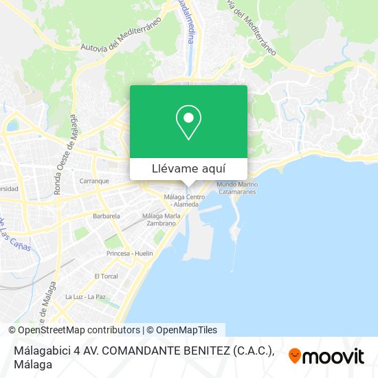 Mapa Málagabici 4 AV. COMANDANTE BENITEZ (C.A.C.)