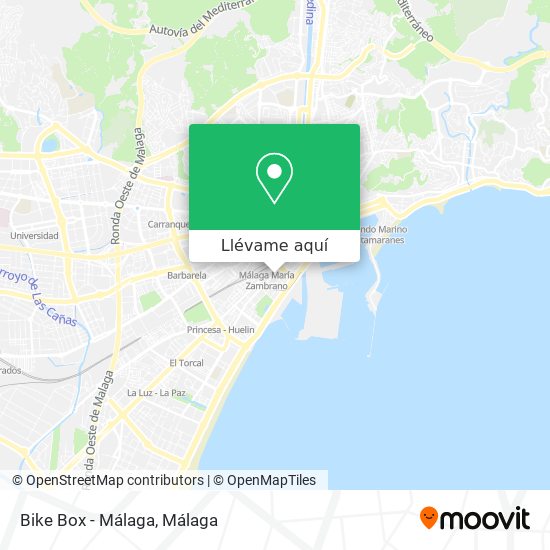 Mapa Bike Box - Málaga