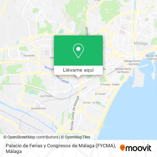 Mapa Palacio de Ferias y Congresos de Málaga (FYCMA)