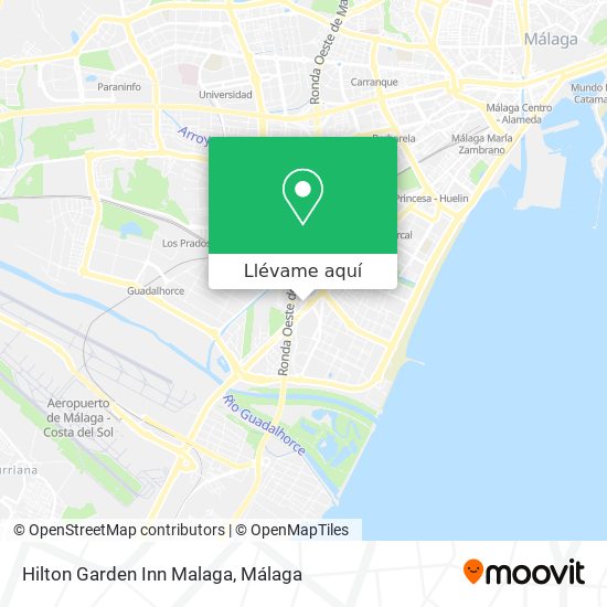 Mapa Hilton Garden Inn Malaga