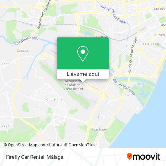 Mapa Firefly Car Rental