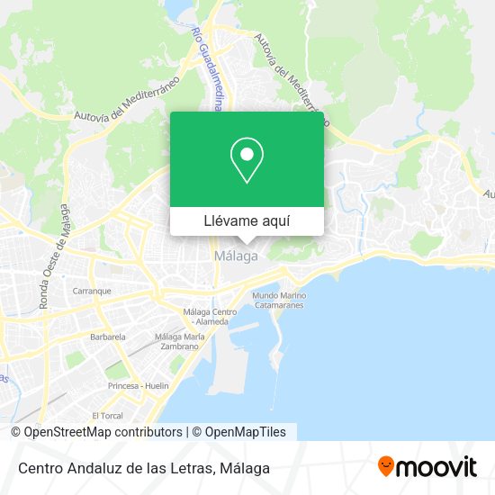 Mapa Centro Andaluz de las Letras