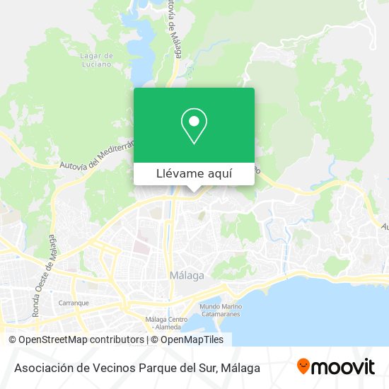 Mapa Asociación de Vecinos Parque del Sur