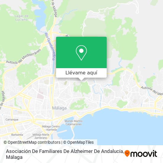 Mapa Asociación De Familiares De Alzheimer De Andalucía