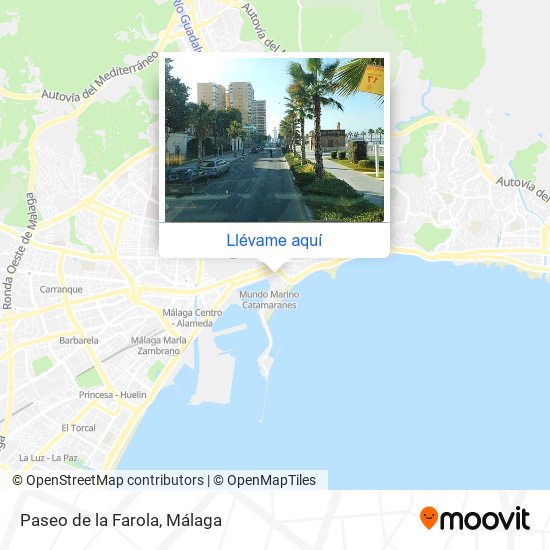 Mapa Paseo de la Farola