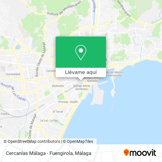 Mapa Cercanías Málaga - Fuengirola