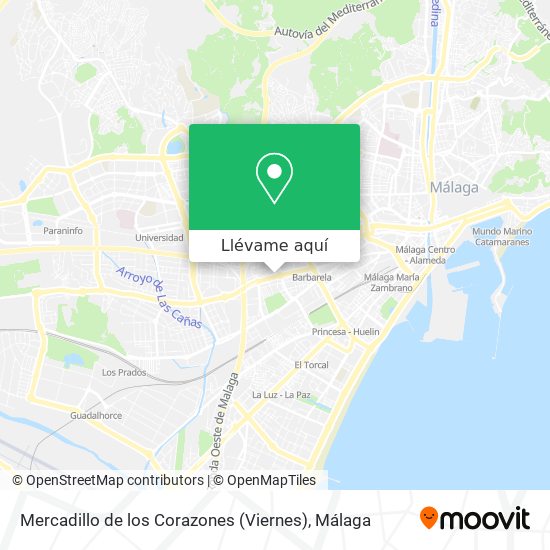 Mapa Mercadillo de los Corazones (Viernes)