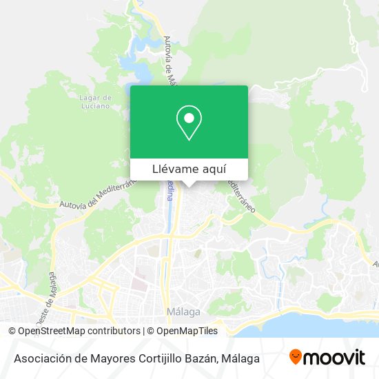 Mapa Asociación de Mayores Cortijillo Bazán
