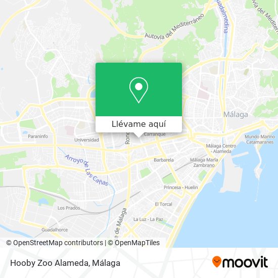 Mapa Hooby Zoo Alameda