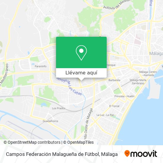Mapa Campos Federación Malagueña de Fútbol