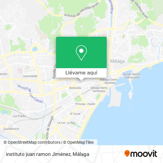 Mapa instituto juan ramon Jiménez