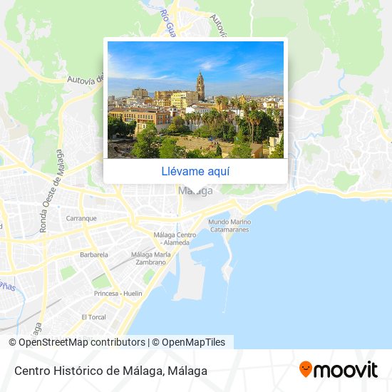 Mapa Centro Histórico de Málaga