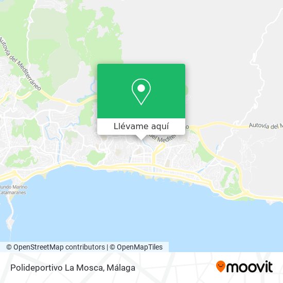 Mapa Polideportivo La  Mosca