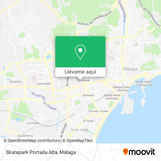 Mapa Skatepark Portada Alta