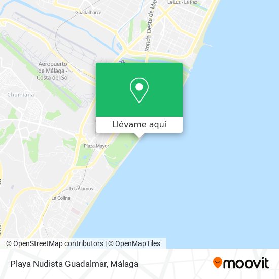 Mapa Playa Nudista Guadalmar
