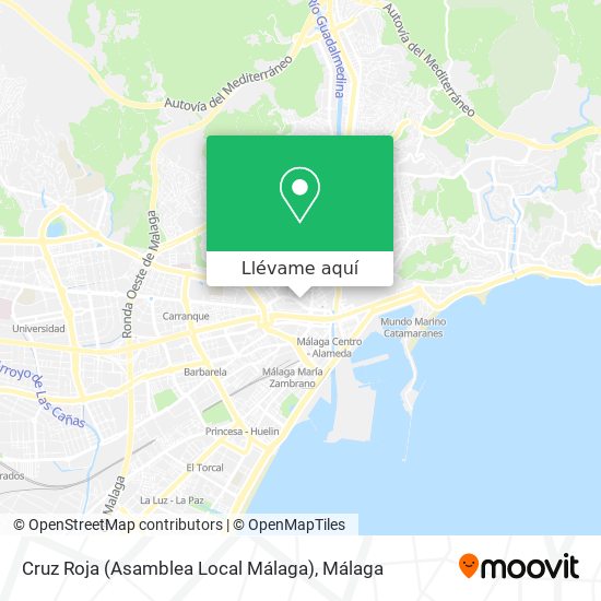 Mapa Cruz Roja (Asamblea Local Málaga)