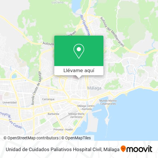 Mapa Unidad de Cuidados Paliativos Hospital Civil