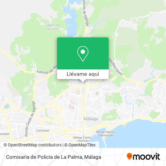 Mapa Comisaria de Policía de La Palma