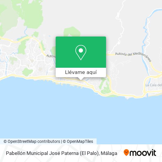 Mapa Pabellón Municipal José Paterna (El Palo)